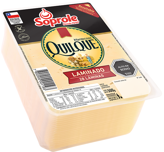 Queso Quilque Mantecoso Laminado 500 gr